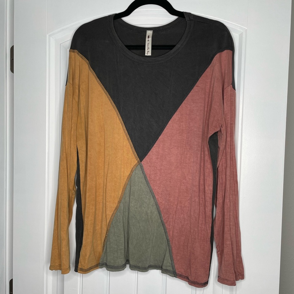 Vanilla Bay l/s Tee with Colorblocking SZ L